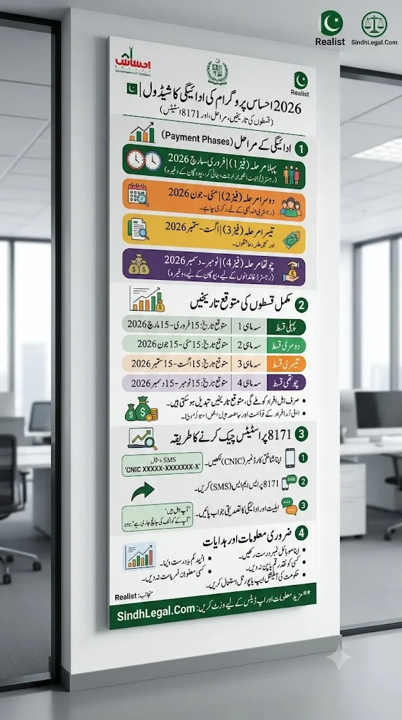 Ehsaas Program Payment Schedule 2026 Complete Installment Dates Payment Phases And 8171 Status Check