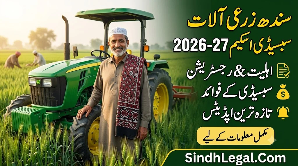 Sindh Agriculture Equipment Subsidy 2026–27 Eligibility Registration Benefits And Latest Updates