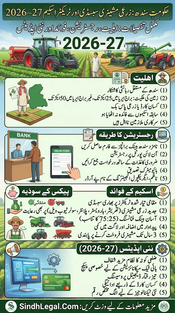 Sindh Agriculture Machinery Subsidy And Tractor Scheme 2026–27 Eligibility Registration Benefits And Latest Updates