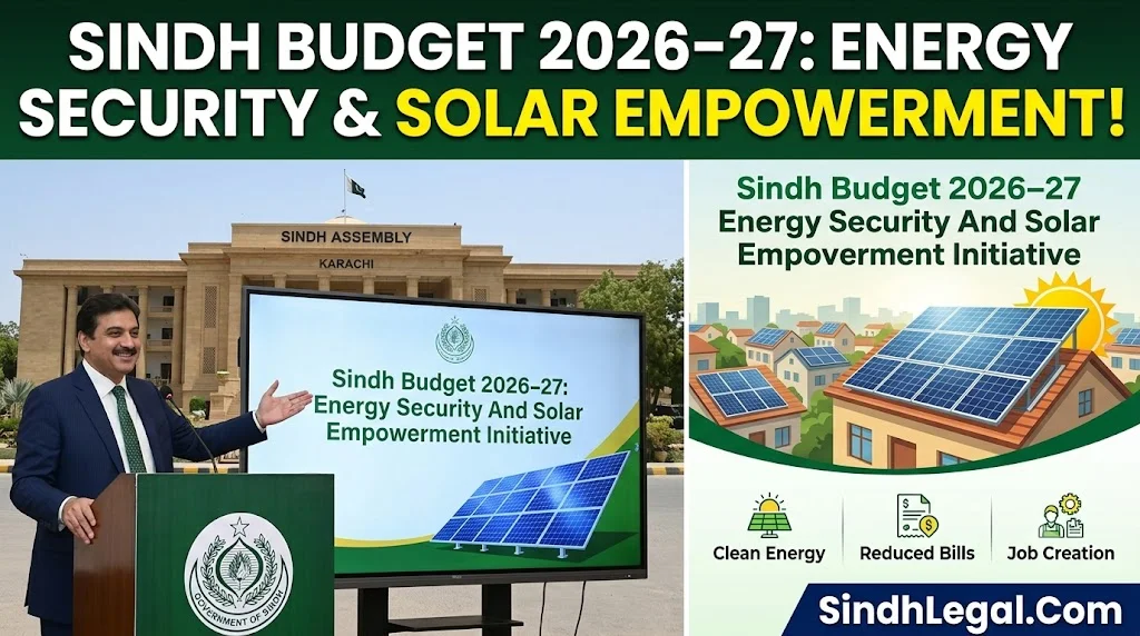 Sindh Budget 2026–27 Government Launches Energy Security And Solar Empowerment Initiative