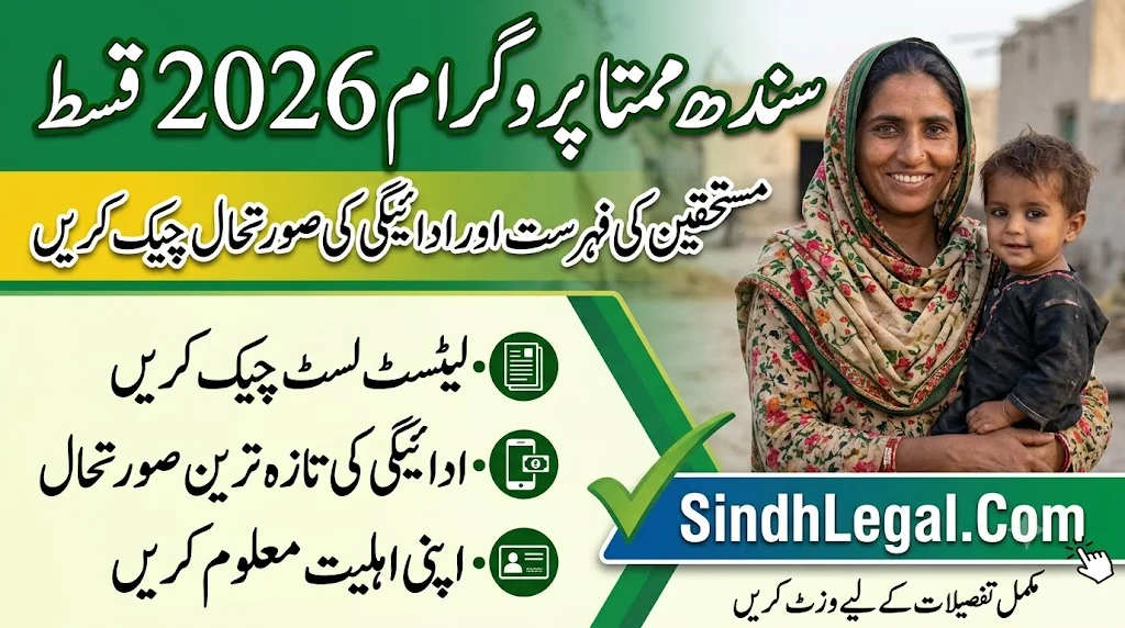Sindh Mamta Program Qist 2026 List Check Payment Status Eligibility And Beneficiary List