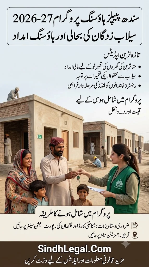 Sindh Peoples Housing Programme 2026–27 Flood Rehabilitation Housing Assistance And Latest Updates