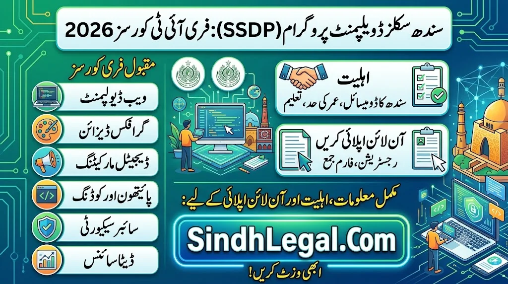 Sindh Skills Development Program SSDP Courses 2026 Free IT Courses Eligibility And Online Apply