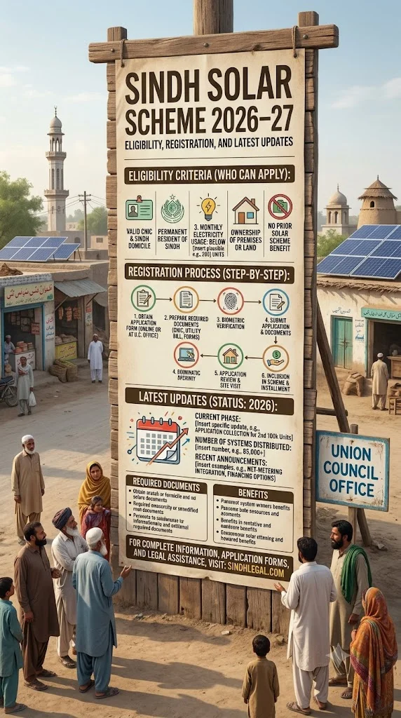 Sindh Solar Scheme 2026–27 Eligibility Registration And Latest Updates