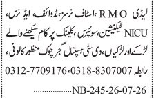 My City Hospital Jobs 2026 Medical & Nursing Staff 