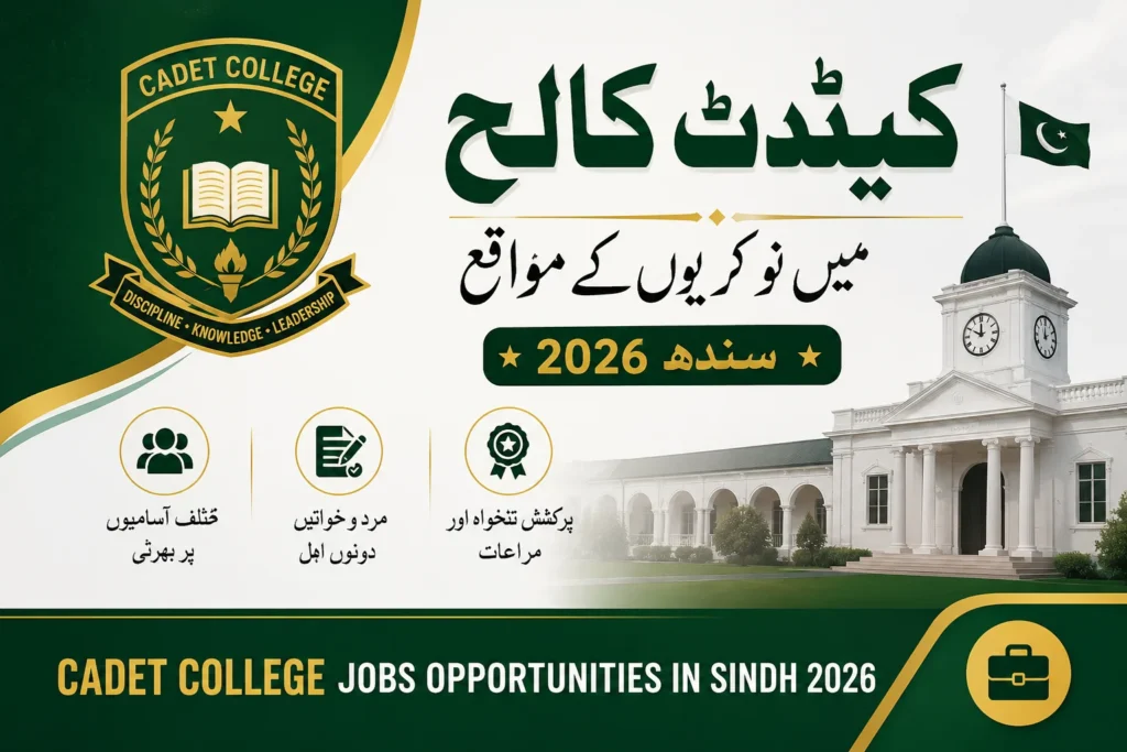 Cadet College Jobs Opportunities 2026