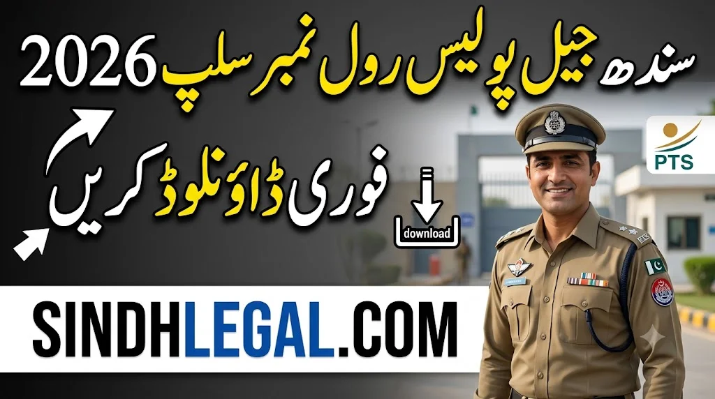 PTS Roll No Slip Sindh Jail Police 2026