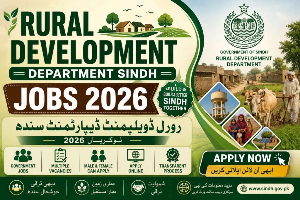 Rural Development Department Jobs 2026 Sindh