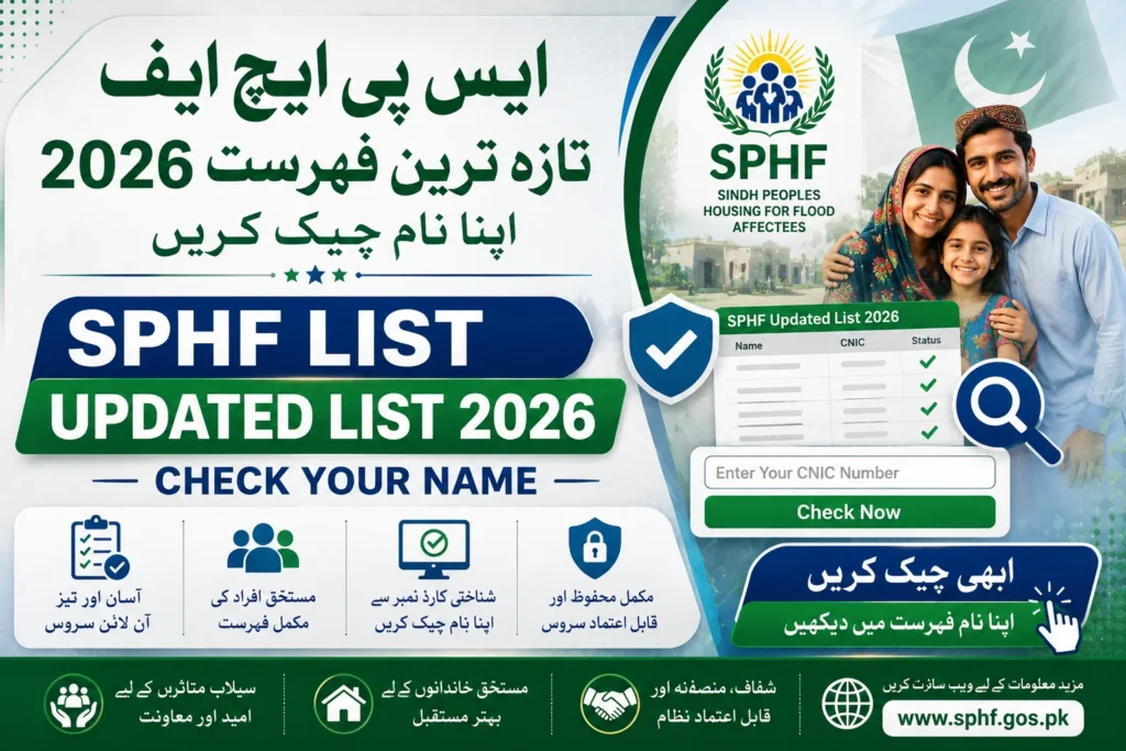 SPHF List Updated List 2026 Check Your Name
