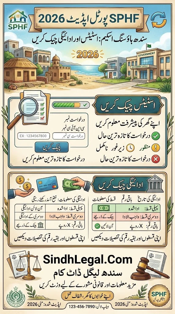 SPHF Portal Update 2026 Check Sindh Housing Scheme Status And Payment