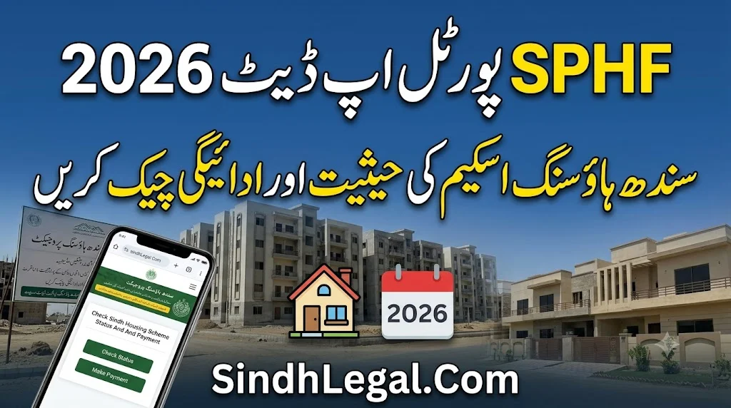 SPHF Portal Update 2026 Check Sindh Housing Scheme Status And Payment