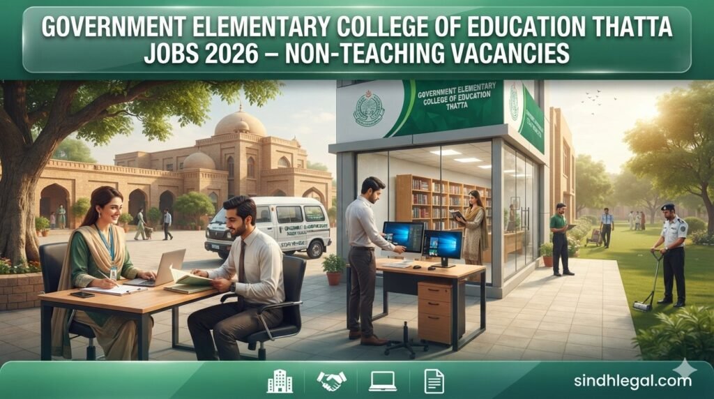 Government Elementary College of Education Thatta Jobs 2026 – Non-Teaching Vacancies