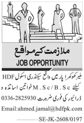 Human Development Foundation Jobs 2026 