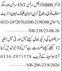 Private Hospital Medical Posts 2026