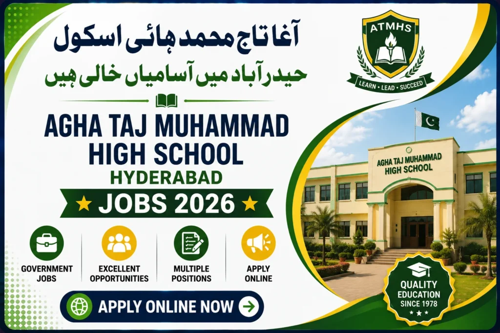Agha Taj Muhammad High School Jobs