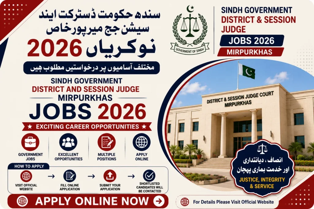 Government District and Session Judge Jobs