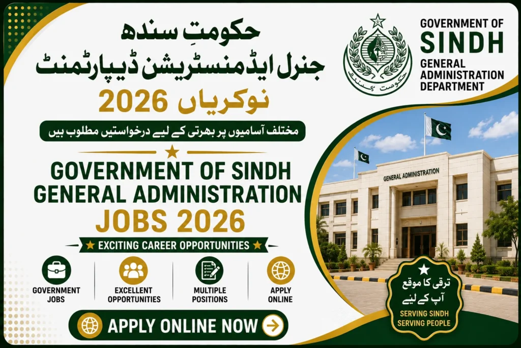 Government of Sindh General Administration Jobs