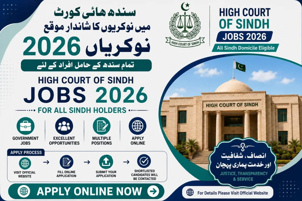 Hight Court of Sindh Jobs