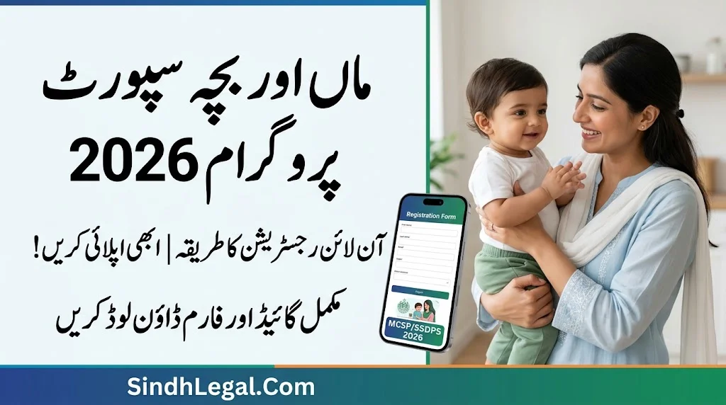 Mother And Child Support Program MCSP/SSDPS Registration 2026