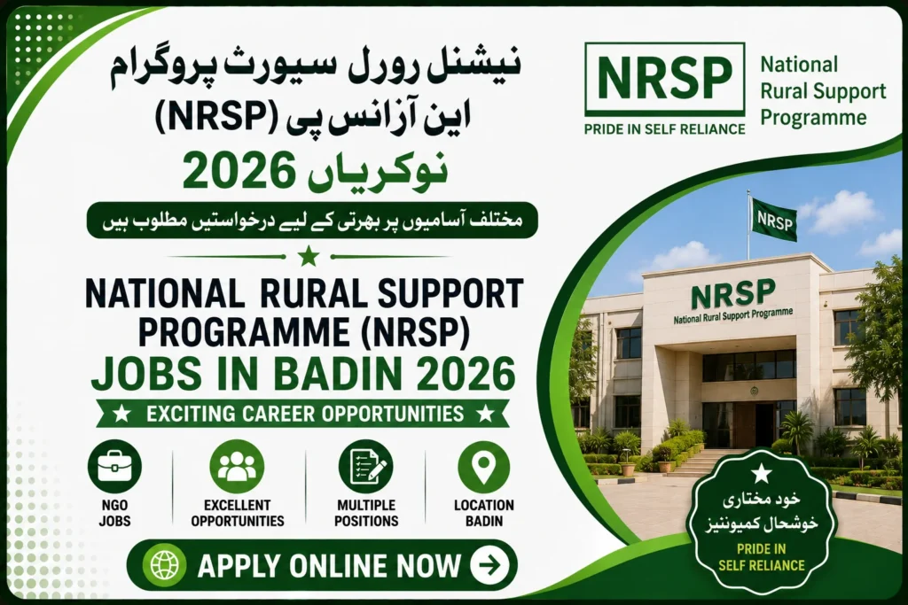 NRSP Jobs in Sindh