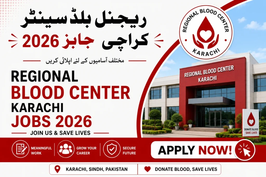 Regional Blood Center Karachi Jobs