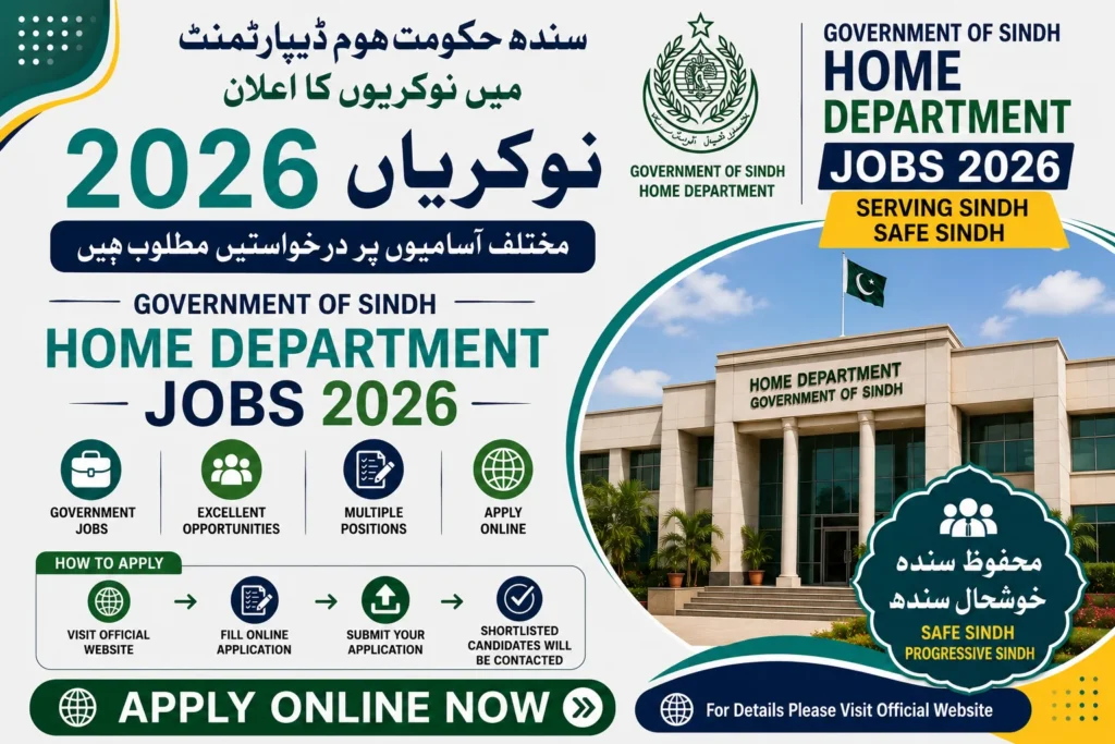 Sindh Home Department Jobs