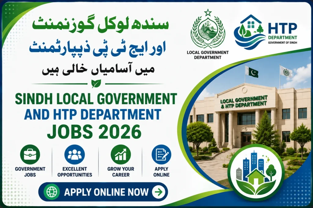 Sindh Local Government and HTP Department Jobs