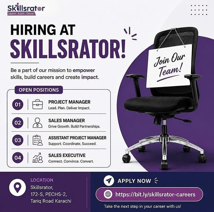 Skillsrator Jobs in Karachi 2026 Apply Now