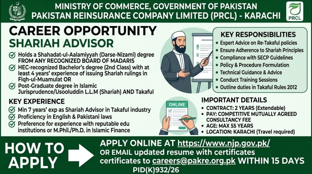 Ministry of Commerce Karachi Jobs 2026 Apply Now