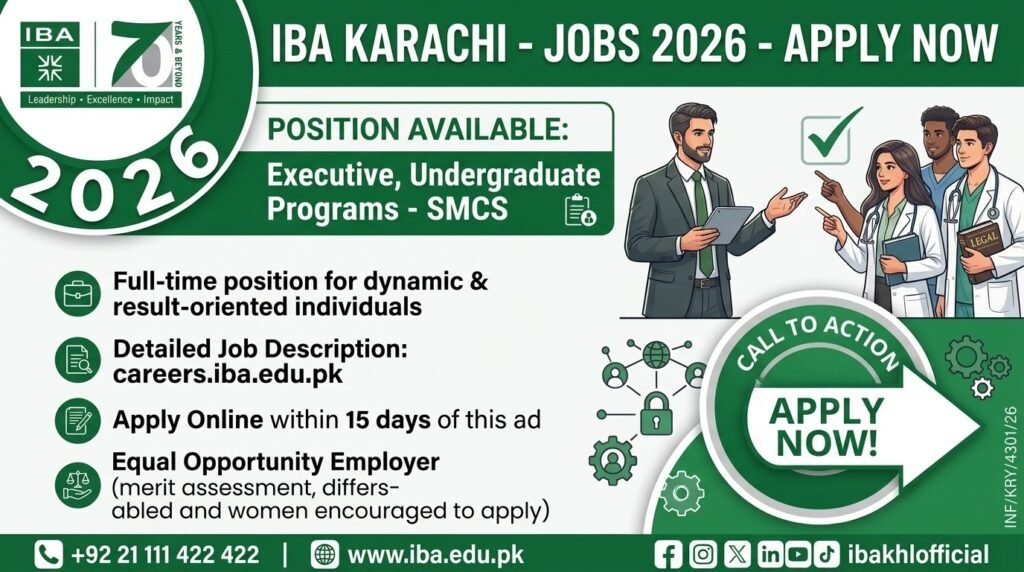 IBA Karachi Jobs 2026 Apply Now