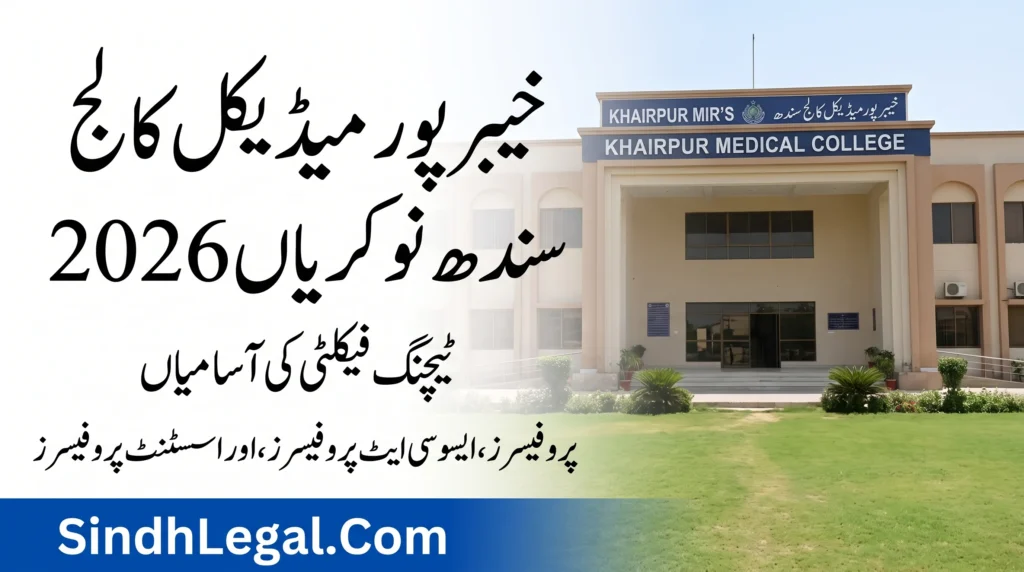 Khairpur Medical College Sindh Jobs 2026 Teaching Faculty Jobs in Khairpur Mir’s