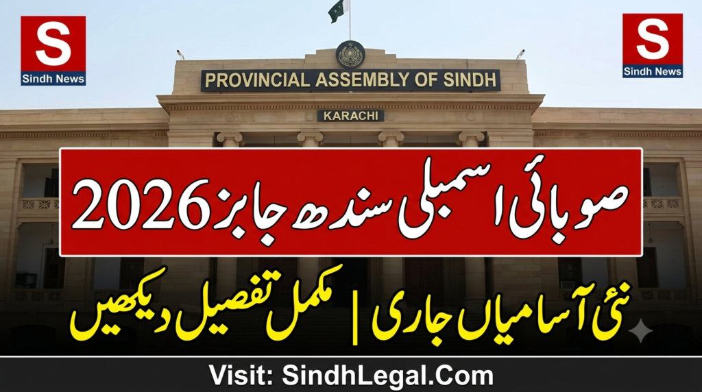 Provincial Assembly of Sindh Jobs 2026