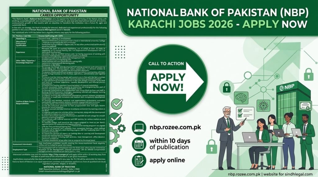 National Bank of Pakistan NBP Karachi Jobs 2026 Apply Now