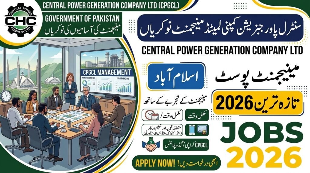 Central Power Generation Company Ltd Management Jobs Islamabad 2026