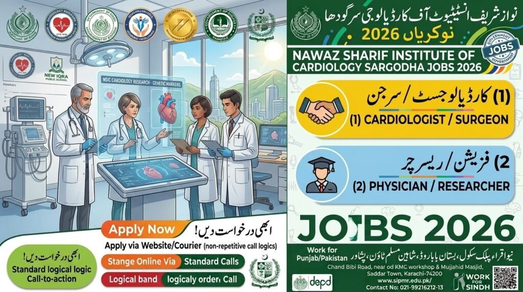Nawaz Sharif Institute of Cardiology Sargodha Jobs 2026