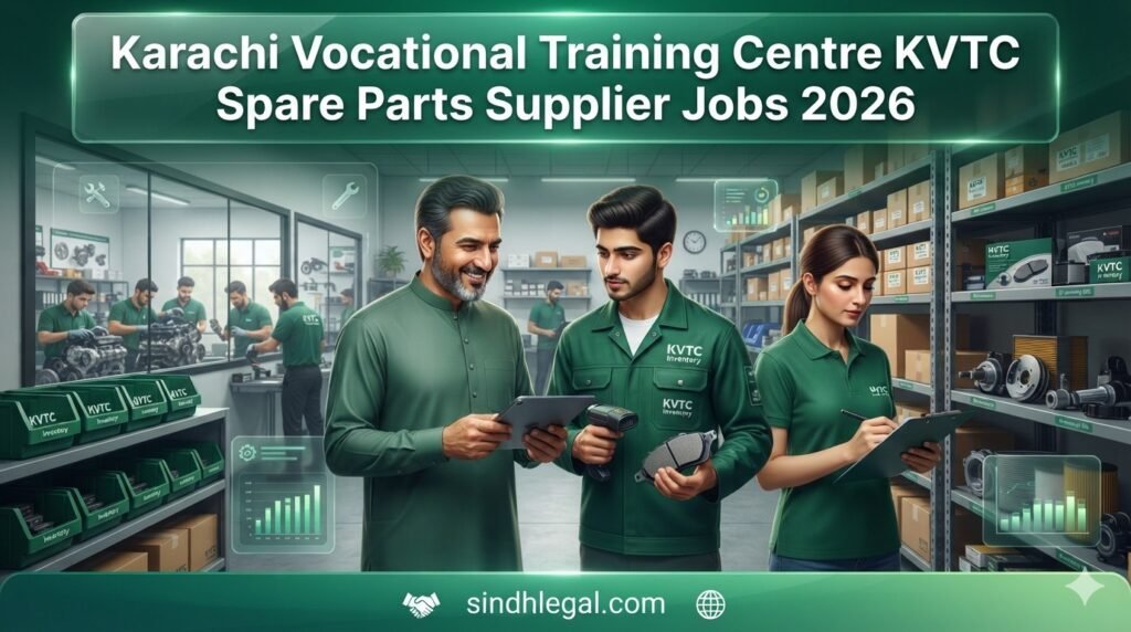 Karachi Vocational Training Centre KVTC Spare Parts Supplier Jobs 2026