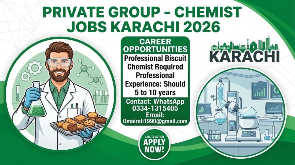 Private Group Chemist Jobs Karachi 2026 Apply Now