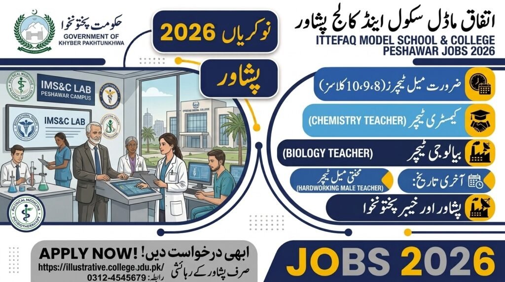 Ittefaq Model School & College Peshawar Jobs 2026