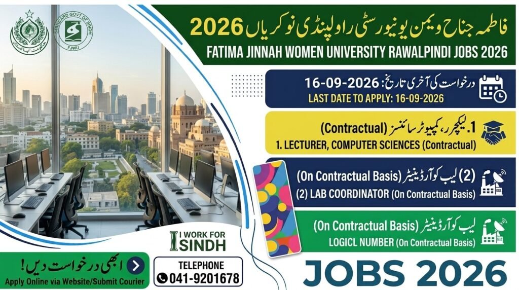 Fatima Jinnah Women University Rawalpindi Jobs 2026 – Apply Online