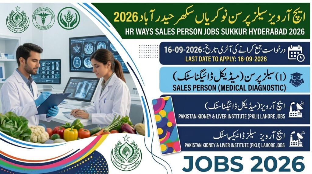 HR Ways Sales Person Jobs Sukkur Hyderabad 2026