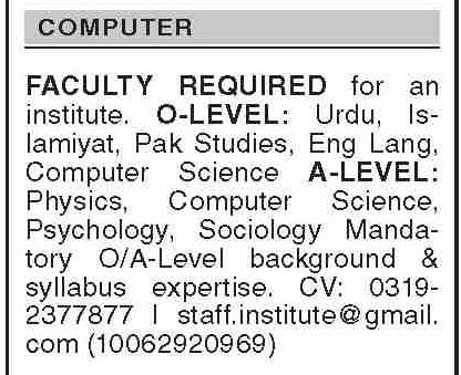 Institute Teaching Jobs 2026 Faculty & Lecturer Jobs