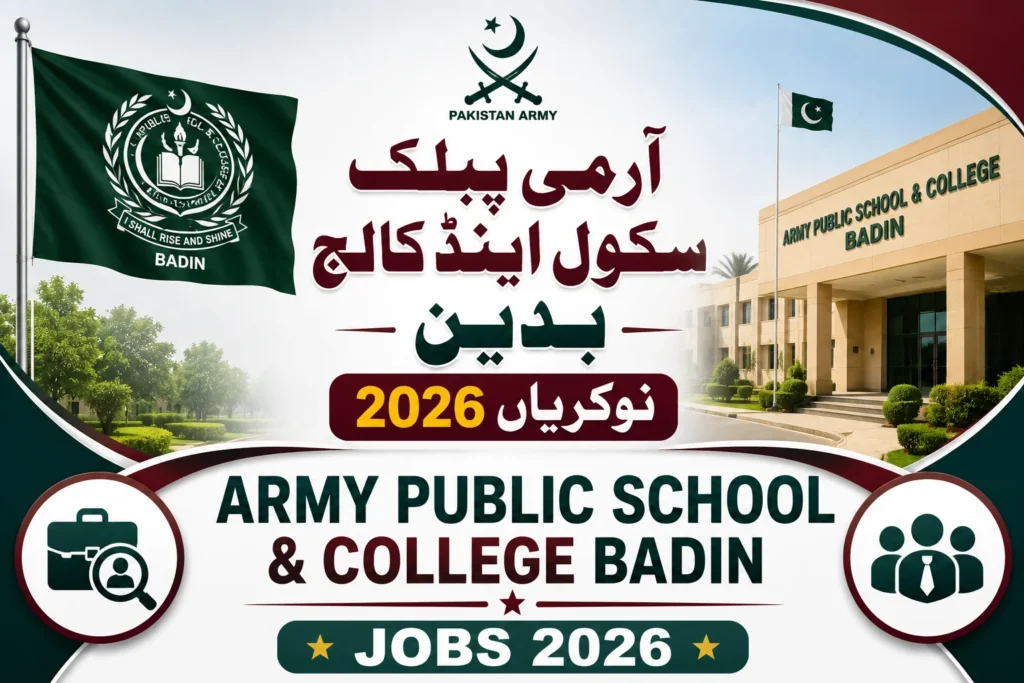 Army Public School Jobs