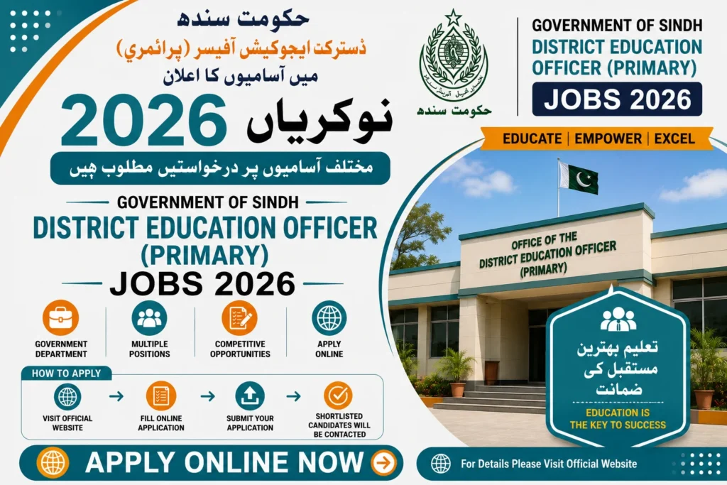District Education Officer Primary Jobs