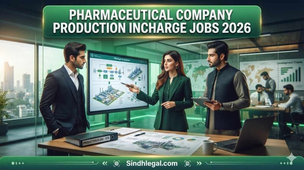 Pharmaceutical Company Production Incharge Jobs 2026