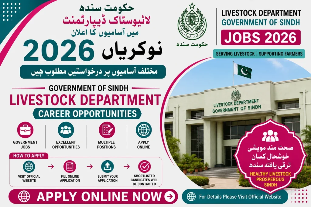 Livestock Department Sindh Jobs