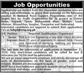 National Rural Support Programme NRSP Job Career 2026