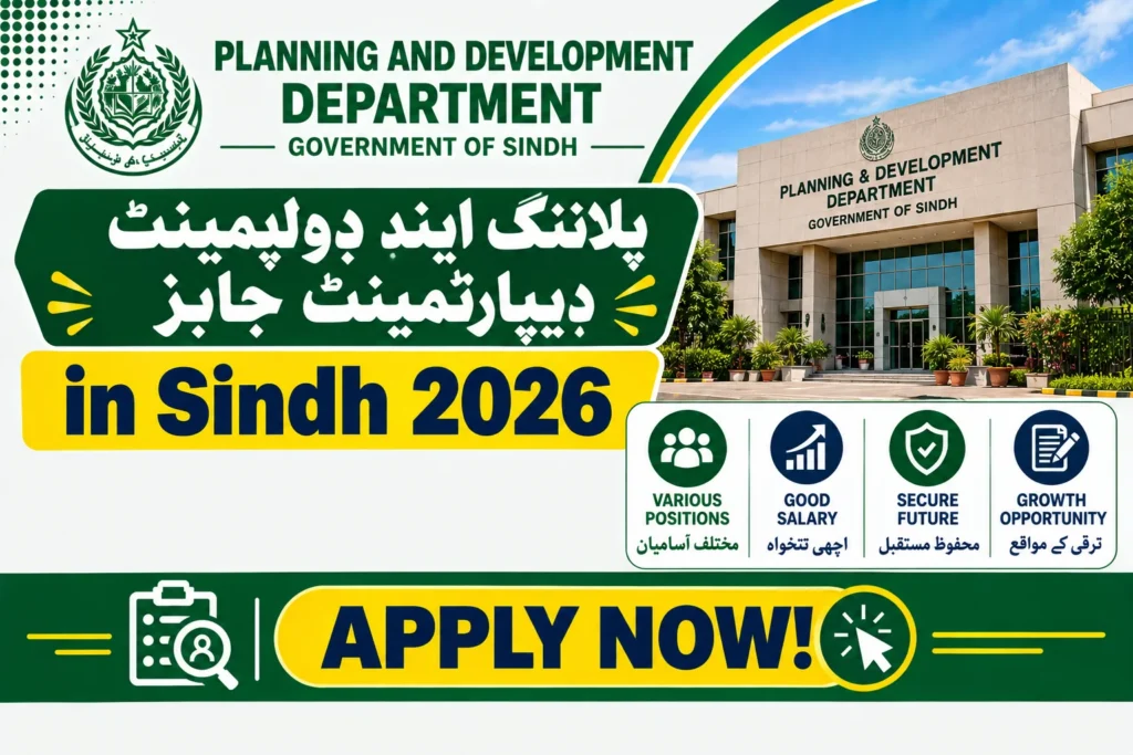 Planning and Development Department Sindh Jobs