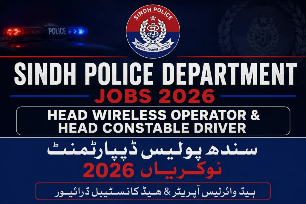 Police Department Sindh Jobs