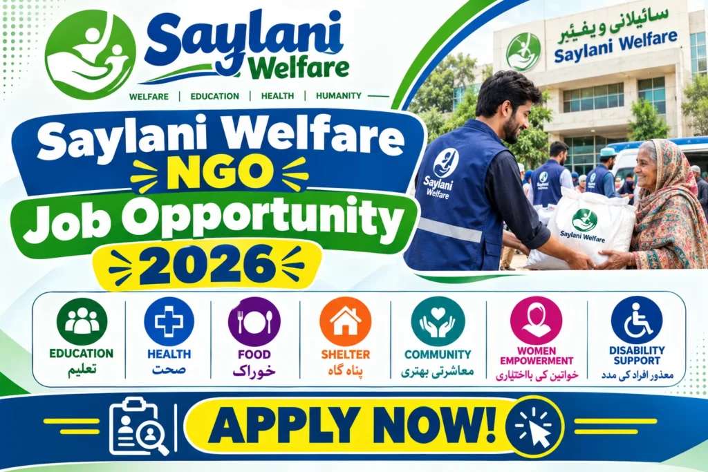 Saylani Welfare Job Opportunity
