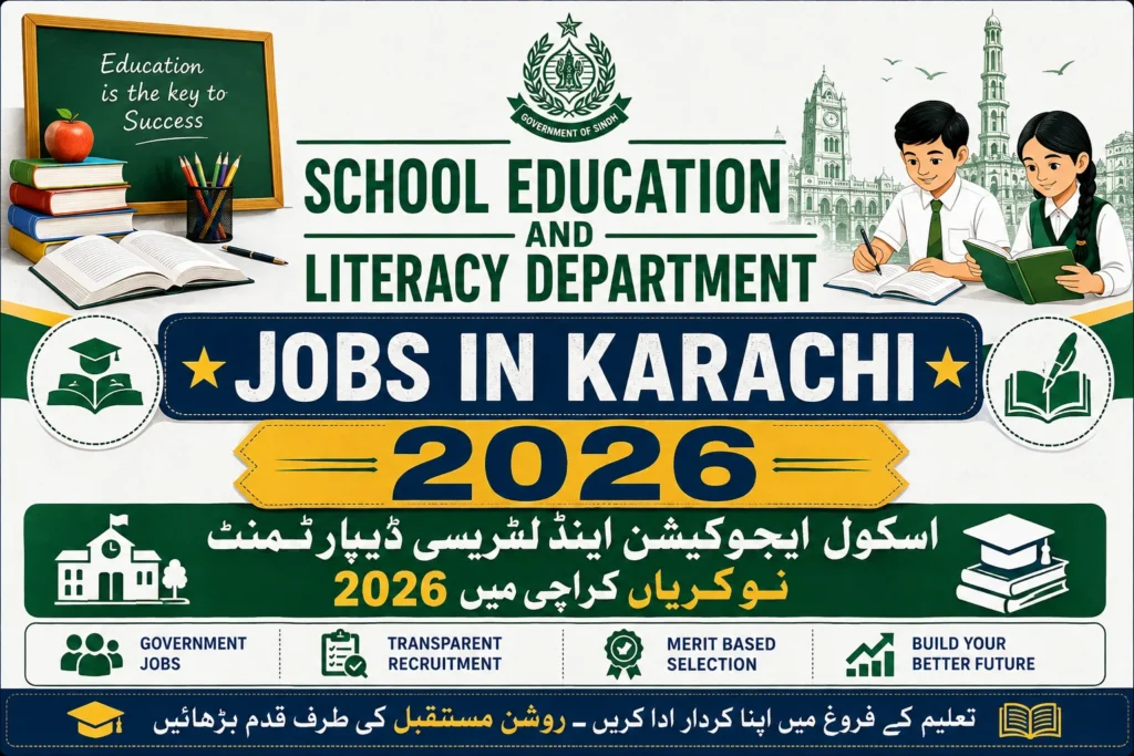 School Education Department Jobs in Karachi